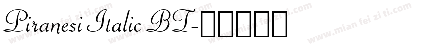 Piranesi Italic BT字体转换